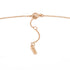 Rose Gold Texture Solid Bar Necklace